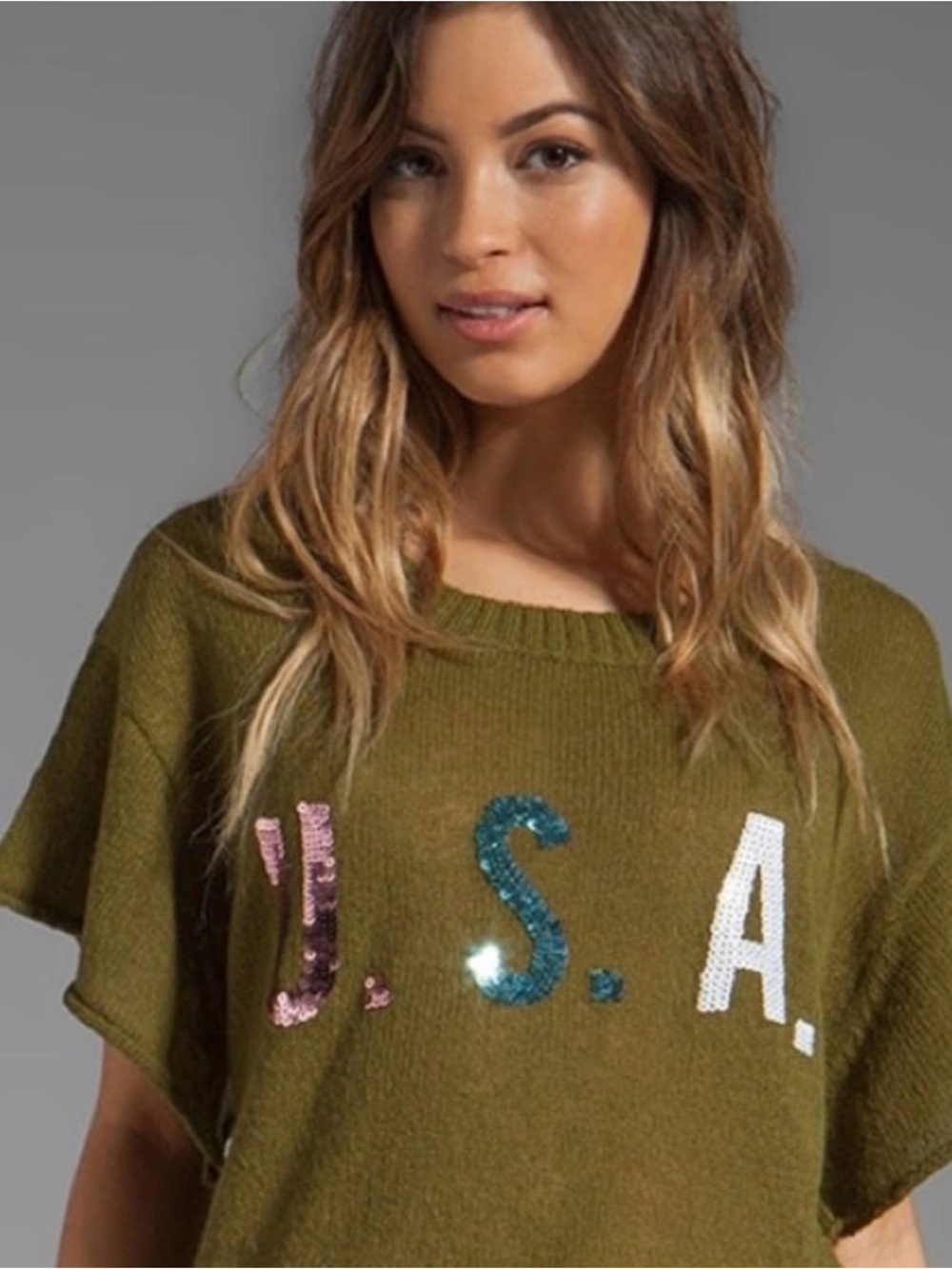 Wildfox White Label short sleeve sweater